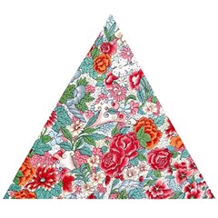 Flower Bloom Blossom Botanical Color Colorful Colour Element Digital Floral Floral Pattern Wooden Puzzle Triangle by Maspions