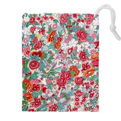 Flower Bloom Blossom Botanical Color Colorful Colour Element Digital Floral Floral Pattern Drawstring Pouch (4xl)