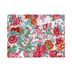 Flower Bloom Blossom Botanical Color Colorful Colour Element Digital Floral Floral Pattern Premium Plush Fleece Blanket (mini)