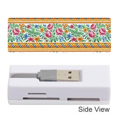 Flower Pattern Art Vintage Blooming Blossom Botanical Nature Famous Memory Card Reader (stick)