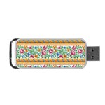 Flower Pattern Art Vintage Blooming Blossom Botanical Nature Famous Portable USB Flash (Two Sides) Back