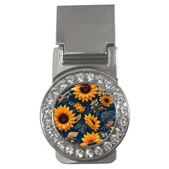 Flowers Pattern Spring Bloom Blossom Rose Nature Flora Floral Plant Money Clips (cz) 