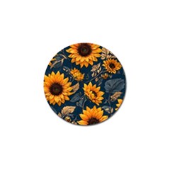 Flowers Pattern Spring Bloom Blossom Rose Nature Flora Floral Plant Golf Ball Marker (10 Pack)