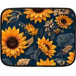 Flowers Pattern Spring Bloom Blossom Rose Nature Flora Floral Plant Fleece Blanket (Mini) 35 x27  Blanket