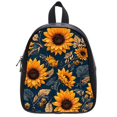 Flowers Pattern Spring Bloom Blossom Rose Nature Flora Floral Plant School Bag (small)