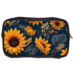 Flowers Pattern Spring Bloom Blossom Rose Nature Flora Floral Plant Toiletries Bag (one Side) by Maspions