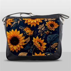 Flowers Pattern Spring Bloom Blossom Rose Nature Flora Floral Plant Messenger Bag