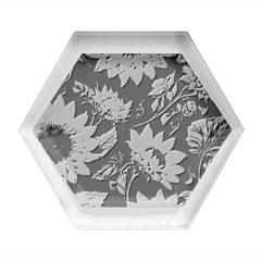 Flowers Pattern Spring Bloom Blossom Rose Nature Flora Floral Plant Hexagon Wood Jewelry Box