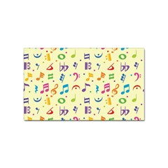 Seamless Pattern Musical Note Doodle Symbol Sticker (rectangular) by Apen