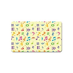 Seamless Pattern Musical Note Doodle Symbol Magnet (name Card) by Apen