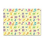 Seamless Pattern Musical Note Doodle Symbol Sticker A4 (10 pack) Front