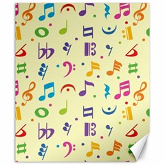 Seamless Pattern Musical Note Doodle Symbol Canvas 20  X 24  by Apen