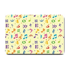 Seamless Pattern Musical Note Doodle Symbol Small Doormat by Apen