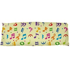 Seamless Pattern Musical Note Doodle Symbol Body Pillow Case Dakimakura (two Sides) by Apen