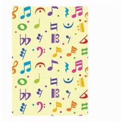 Seamless Pattern Musical Note Doodle Symbol Small Garden Flag (two Sides) by Apen