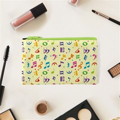 Seamless Pattern Musical Note Doodle Symbol Cosmetic Bag (xs) by Apen