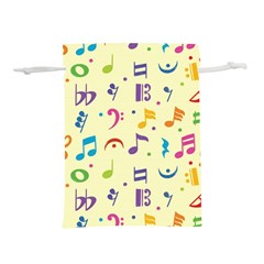 Seamless Pattern Musical Note Doodle Symbol Lightweight Drawstring Pouch (s) by Apen