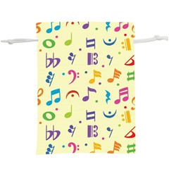 Seamless Pattern Musical Note Doodle Symbol Lightweight Drawstring Pouch (xl) by Apen