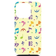 Seamless Pattern Musical Note Doodle Symbol Iphone 14 Pro Black Uv Print Case by Apen