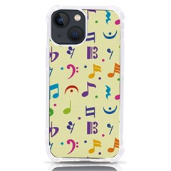 Seamless Pattern Musical Note Doodle Symbol Iphone 13 Mini Tpu Uv Print Case by Apen