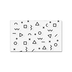 Memphis Pattern Sticker Rectangular (10 Pack) by Apen