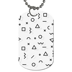 Memphis Pattern Dog Tag (two Sides) by Apen