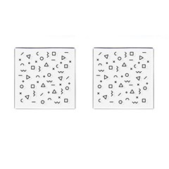 Memphis Pattern Cufflinks (square) by Apen