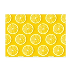 Lemon Fruits Slice Seamless Pattern Sticker A4 (10 Pack)