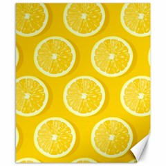 Lemon Fruits Slice Seamless Pattern Canvas 8  X 10  by Apen