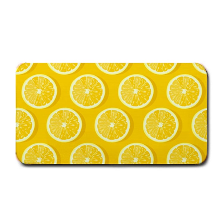 Lemon Fruits Slice Seamless Pattern Medium Bar Mat