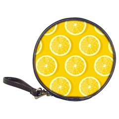 Lemon Fruits Slice Seamless Pattern Classic 20-cd Wallets by Apen