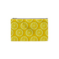 Lemon Fruits Slice Seamless Pattern Cosmetic Bag (small) by Apen