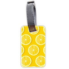 Lemon Fruits Slice Seamless Pattern Luggage Tag (two Sides) by Apen