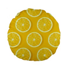 Lemon Fruits Slice Seamless Pattern Standard 15  Premium Round Cushions by Apen