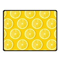 Lemon Fruits Slice Seamless Pattern Two Sides Fleece Blanket (small) by Apen