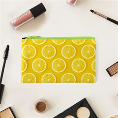 Lemon Fruits Slice Seamless Pattern Cosmetic Bag (xs) by Apen