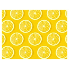 Lemon Fruits Slice Seamless Pattern Premium Plush Fleece Blanket (extra Small) by Apen