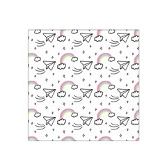 Cute Art Print Pattern Satin Bandana Scarf 22  X 22  by Apen