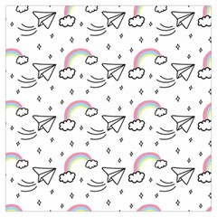 Cute Art Print Pattern Lightweight Scarf  by Apen