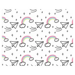 Cute Art Print Pattern Premium Plush Fleece Blanket (medium) by Apen