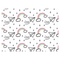 Cute Art Print Pattern Premium Plush Fleece Blanket (extra Small) by Apen