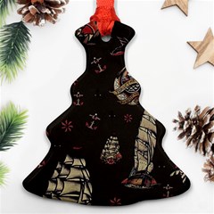 Vintage Tattoos Nautical Christmas Tree Ornament (two Sides) by Apen