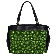 Seamless Pattern With Viruses Oversize Office Handbag (2 Sides) by Apen