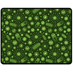 Seamless Pattern With Viruses Two Sides Fleece Blanket (medium) by Apen