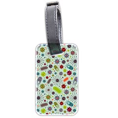 Seamless Pattern With Viruses Luggage Tag (two Sides) by Apen