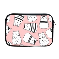 Cute Cats Cartoon Seamless-pattern Apple Macbook Pro 17  Zipper Case by Apen