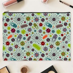 Seamless Pattern With Viruses Cosmetic Bag (xxxl) by Apen