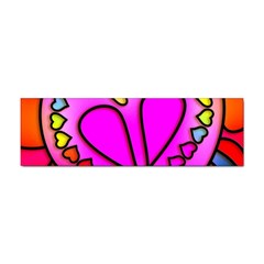 Stained Glass Love Heart Sticker Bumper (100 Pack) by Apen