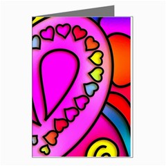 Stained Glass Love Heart Greeting Card