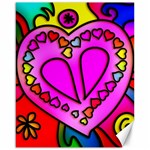 Stained Glass Love Heart Canvas 16  x 20  15.75 x19.29  Canvas - 1